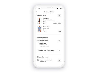 Macy's App Redesign - Checkout