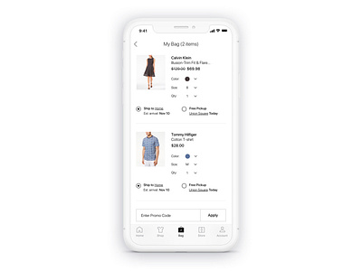 Macy's App Redesign - Bag