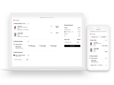 Macy's.com Redesign Checkout