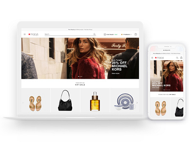 Macy's.com Redesign Home Page design design management e commerce experience design home page information architecture interaction design product design redesign responsive retail service design ui user experience user interface ux ux design visual design web website