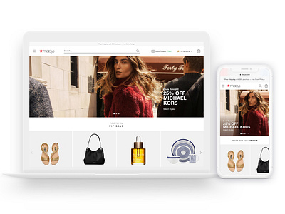 Macy's.com Redesign Home Page