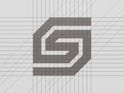 Letter S Monogram Logo Design Grid Process abstract abstract logo branding design grid grid logo identity letter letter s logo logo design lux luxury monogram monograms panter panter vision s symbol typeface