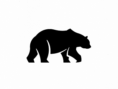 Bear Logo Silhouette Design animal bear branding design design art fashion forest identity logo logo design lux luxury panter panter vision silhouette symbol vector wild wilderness wildlife