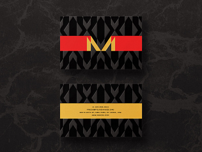M Lettermark Fashion Business Card