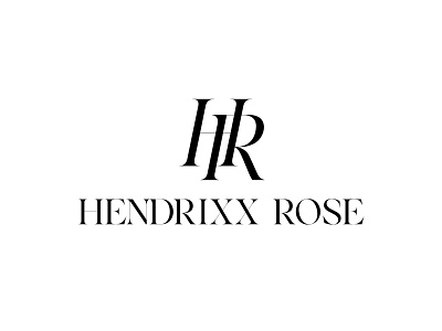 Hendrixx Rose Fashion Logo Serif Type apparel branding elegant fashion fashion brand feminine identity logo logo design lux luxury minimal monogram monogram logo panter panter vision serif serif typeface sophisticated typeface