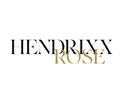 HENDRIXX Rose Serif Wordmark branding elegant fashion identity lockup logo logo design lux luxury minimal panter panter vision serif serif typeface title type typeface typo typography wordmark