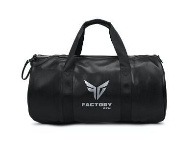 FactoryGYM Logo on Sport Bag Mockup