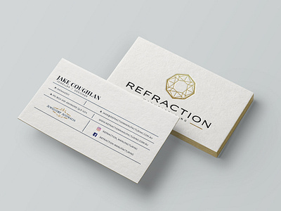 Refraction Manufacturing Business Card Mockup brand business business card card clean company contact corporate creative identity layout logo luxury minimal office pantervision paper presentation print stationery