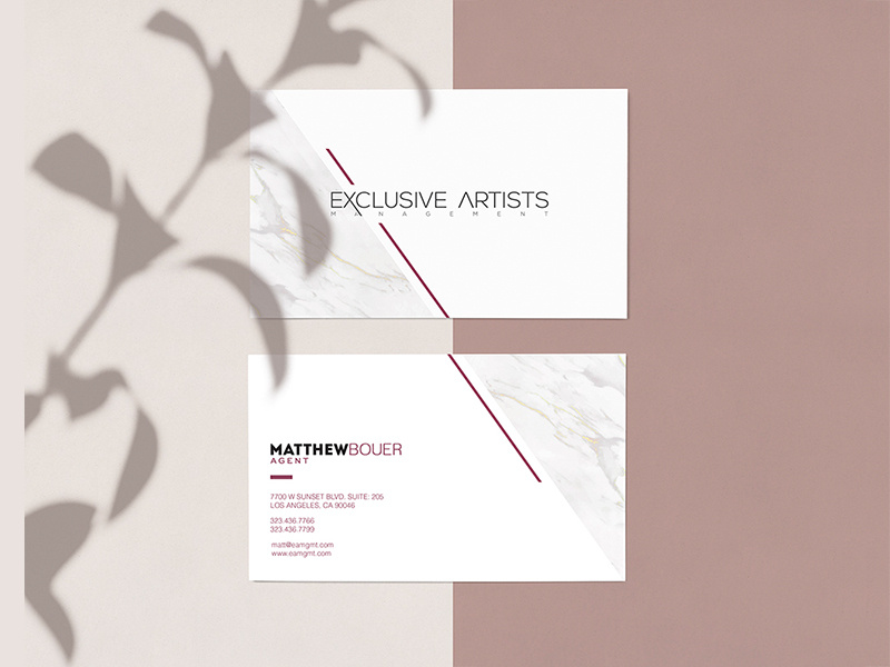 Exclusive Artists fashion business card lux space beauty wellness luxurious business card luxury luxury brand soft feminine business card fashion business card fashion app business card business card design ui app icon typeface identity branding panter vision