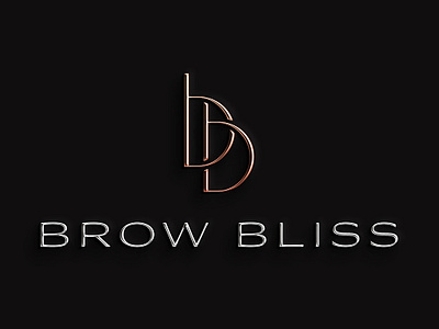 Brow Bliss Logo beauty beauty salon branding brow cosmetics eyelash fashion girl glamour icon identity logo logo design luxury model panter vision salon symbol ui woman
