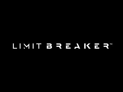 LIMIT BREAKER Wordmark app apparel branding clothing fashion identity limit logo logo design lux luxury minimal panter panter vision shirt tech typeface typography ux wordmark