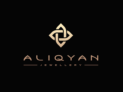 ALIQYAN Jewelry Logo Design arabesque arabic arabic design arabic logo branding jewel jewelry jewelry logo logo logo design lux luxury luxury branding mosque mosque logo panter panter vision ring symbol wordmark