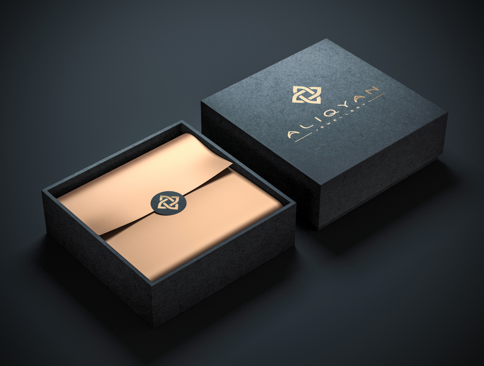 Download Luxury Box Mockup ALIQYAN Packaging Design by PANTER on Dribbble