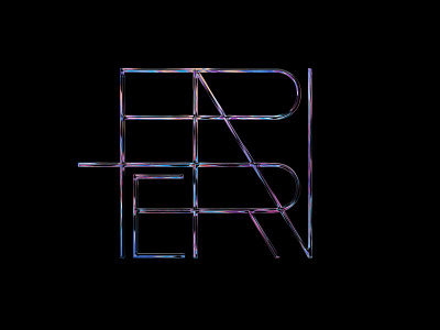 Chrome Holographic Typography Illustration Abstract Letter Art 70s 80s art chrome colorful design effect holographic holographic foil illustrations layout lux luxury panter panter vision photoshop type type art type design typeface