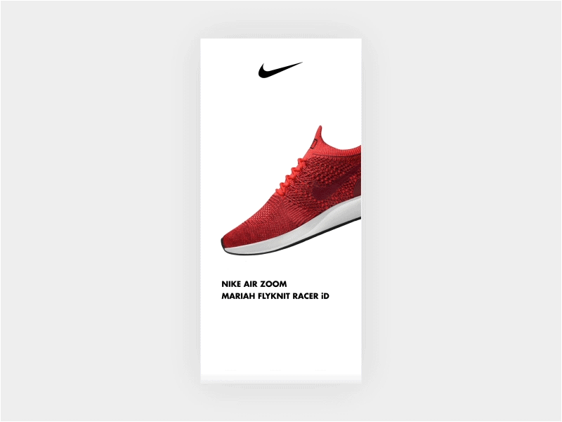 Nike Shoe Shopping UI appdesign design invisionstudio minimalism nike shoes shopping ui uidesign ux uxdesign webshop