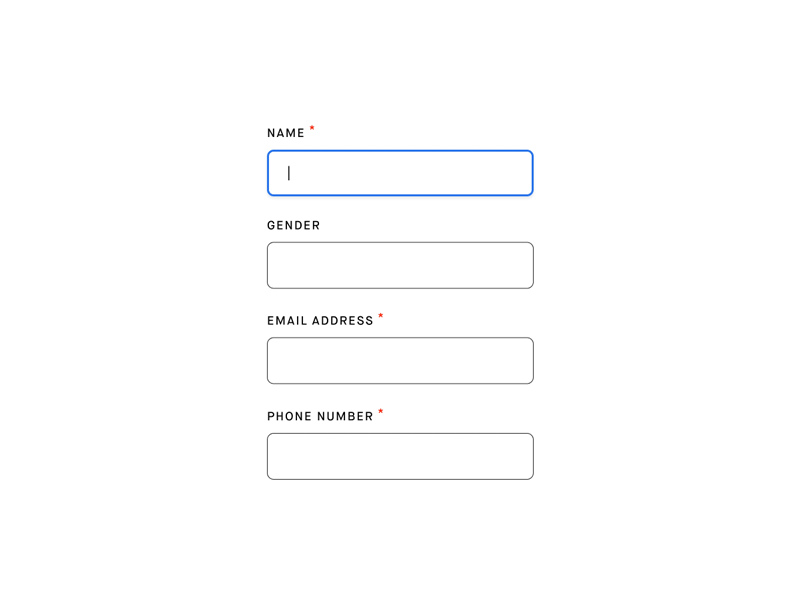 Required & Optional Input Fields animation best practices clean design design tools forms input fields interaction invision invision studio invisionstudio optional required ui ux webdesign