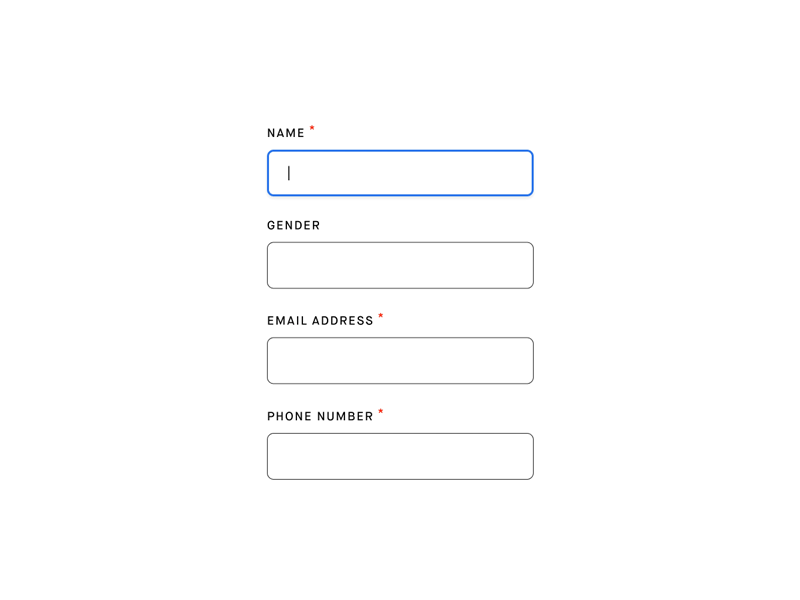 Required & Optional Input Fields design invision webdesign interaction clean optional required best practices input fields forms invision studio design tools invisionstudio animation ux ui