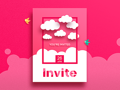Invitation dribbble invitation invite