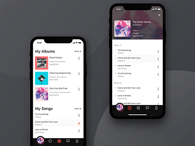 Music App for OST album music player record