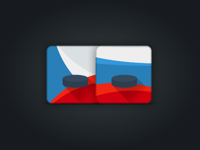 IIHF iOS App Icon Concept app concept czech design hockey icon iihf ios ipad iphone nhl russia