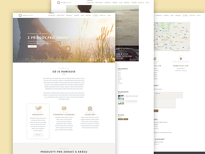 Ramissio agency design flat health landing multipurpose nature nice page ramissio unique web