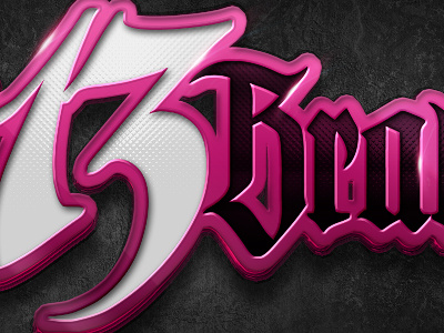 Filthy 13 Logo branding dark grunge layer styles logo texture