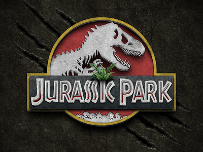 Jurassic Park dinosaurs faux 3d jurassic park stone texture wallpaper