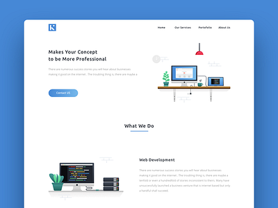 Web Development Studio Landing Page