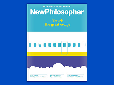 Travel: the great escape cover cover design design magazine minimal new philosopher philosophy travel