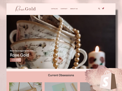 Shopify Rose Gold Template shopify