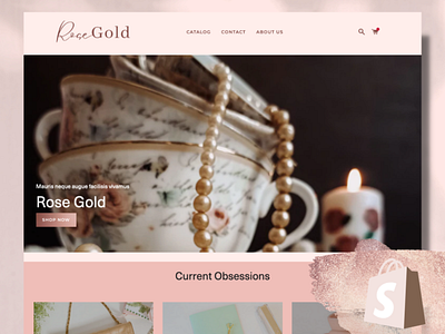 Shopify Rose Gold Template