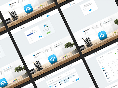 Mediazer sneak peek clean forgot password landing login modern registration simple web web design