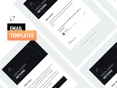 WIP Email templates branding clean design email flat logo modern simple subscribe template typography ui ux vector web web design website