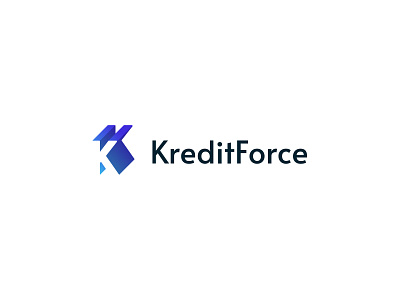 Finance Company Logo accounting alata blue gradient corporate finance gradient k logo negative space