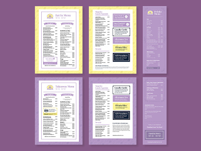 Tea Room Menu Redesign