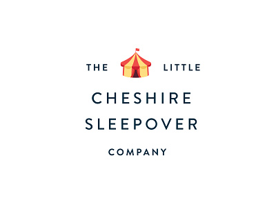 Sleepover Tent Hire Company Logo circus logo modern font modern logo modern text sleepover tent card tent icon