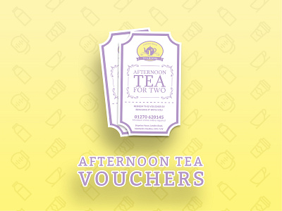 Afternoon Tea Vouchers! afternoon tea coffee coupon logo serif social media graphics tea voucher