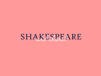 Shakespeare & Chanel Logo blog brand chanel english fashion identity logo poetry shakespeare writing