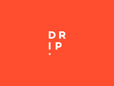 Drip Logo Concept apparel brand branding designer logo drip fashion icon logo orange sanserif