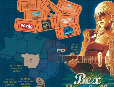 TOUR Bex Marshall branding design graphic design illustration