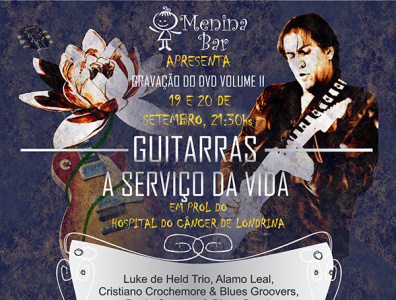 Projeto GUITARRAS A SERVIÇO DA VIDA branding design graphic design illustration