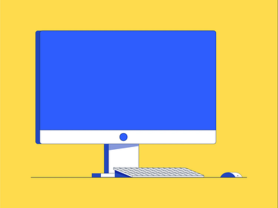 iMac ae after effects animation computer design flat design illustration imac modern technology