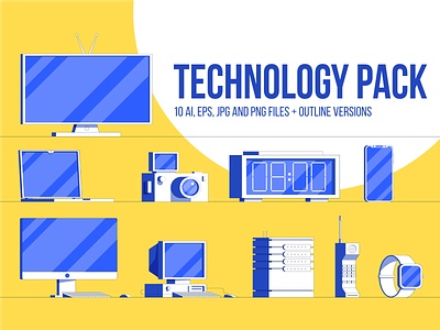 Free Technology Pack illustrations