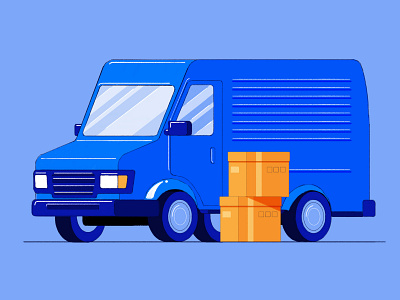 Delivery van delivery delivery truck design illustration product design product designs product illustration van