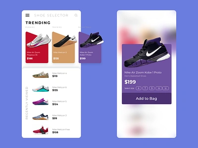 XD Challenge #003 - Scroll app ecommerce mobile shoes sneakers xd xd design xddailychallenge