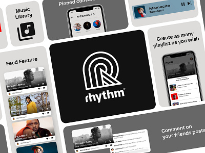 Rhythm Music App app concept design interface ios music rhythm ui uiux