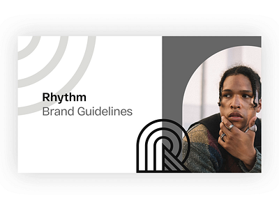 Rhythm Style Guide brand branding colors design guide rhythm style ui uiux