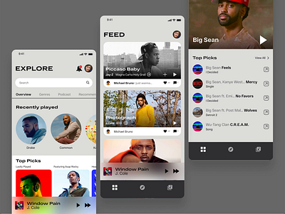 Rhythm App app concept discover interface ios music rhythm songs ui uidesign