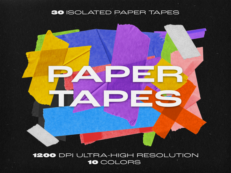 Paper Tapes vol.1 branding graphic design instagram paper social tape texture