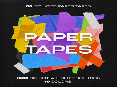 Paper Tapes vol.1 branding graphic design instagram paper social tape texture